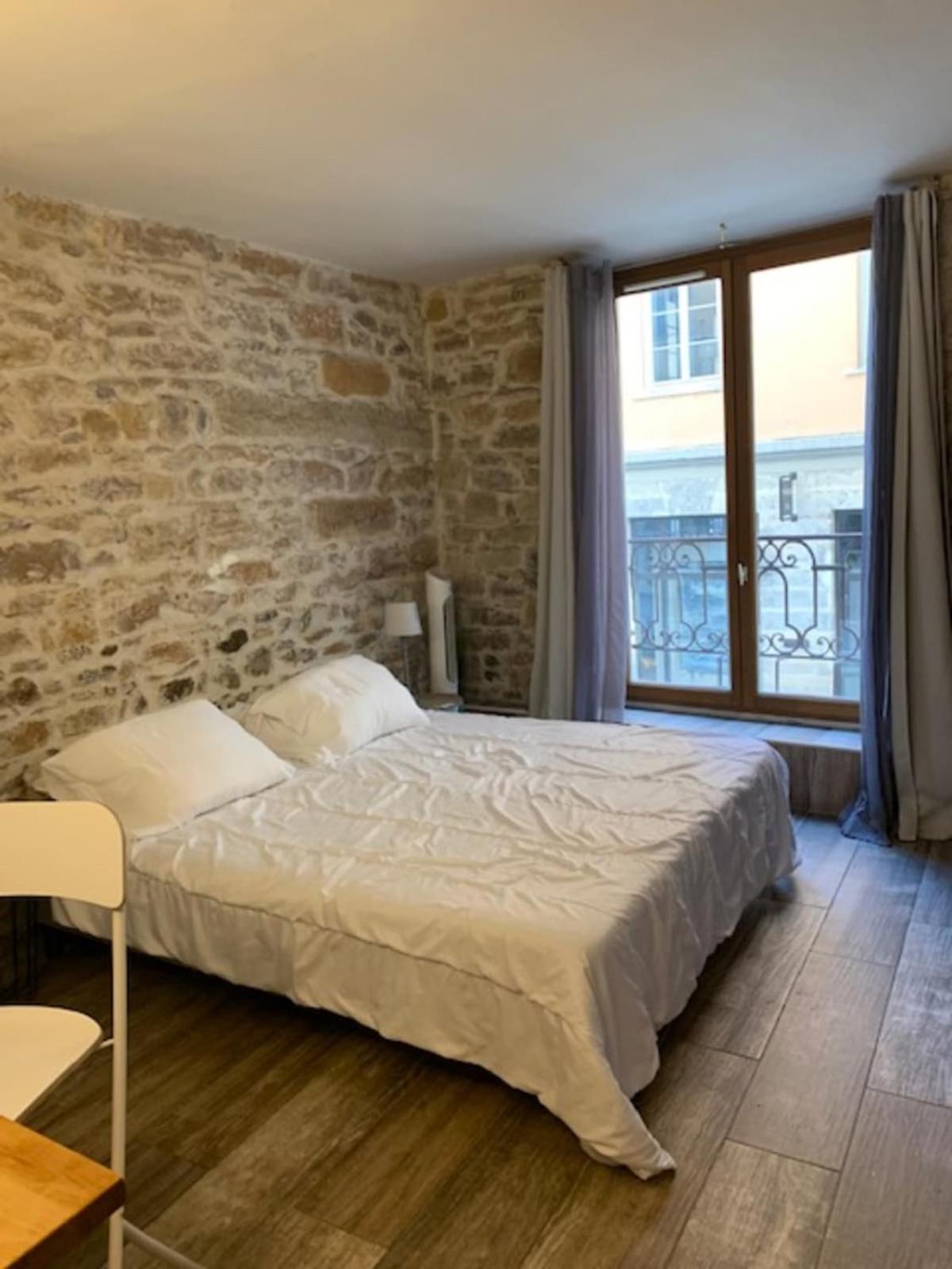 Studio With Exposed Stone Vieux Lyon Lião Exterior foto